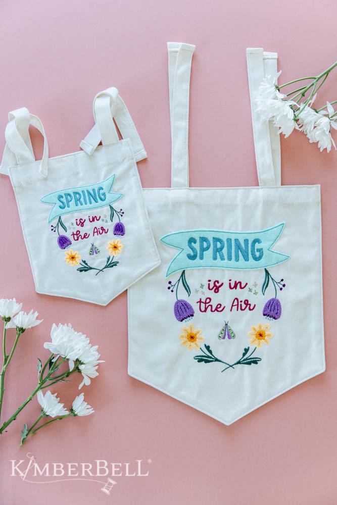 2022 Kimberbell Spring Is In The Air Pennant *Full Kit with Design* - March Digital Dealer Exclusive