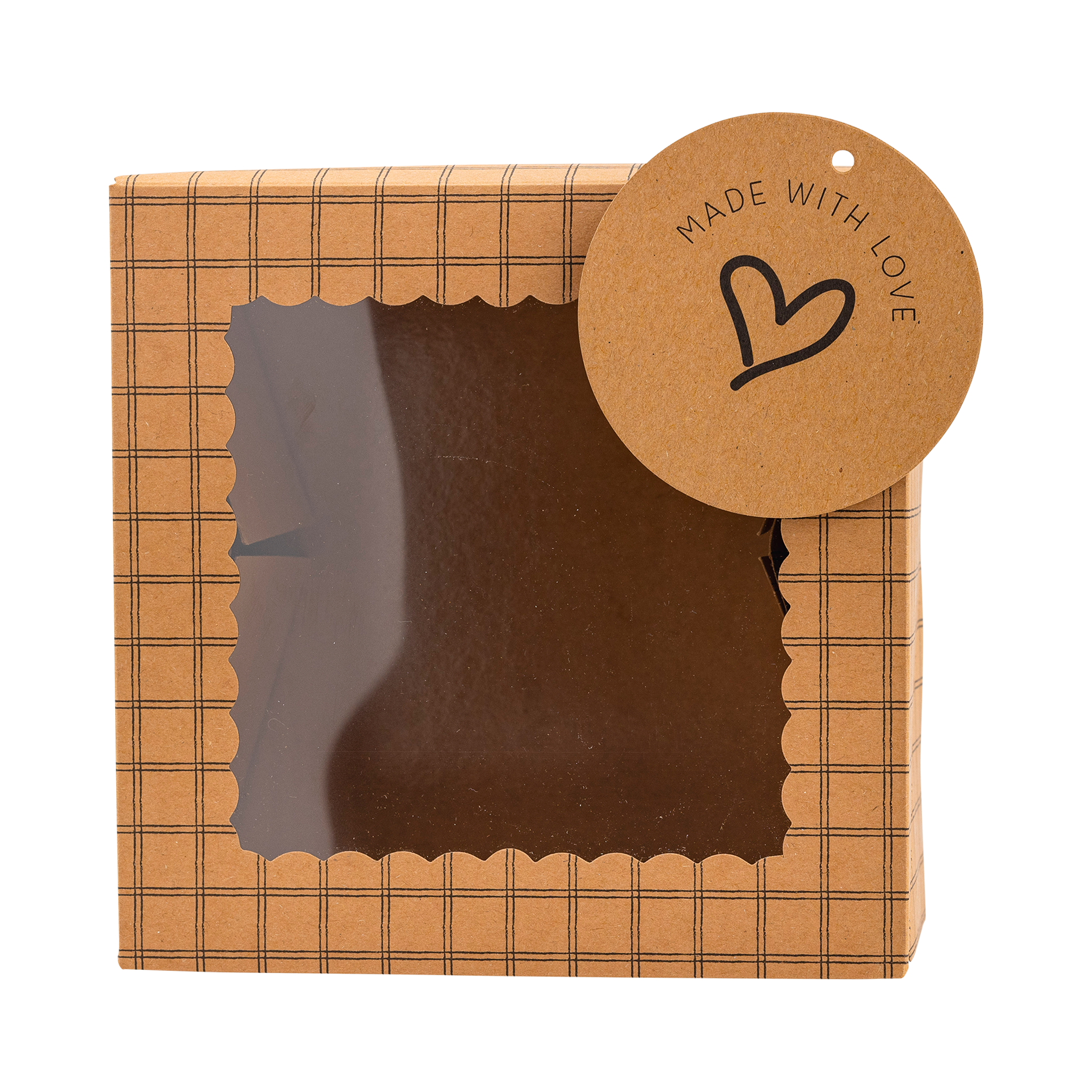 Made with Love Kraft Cookie Box