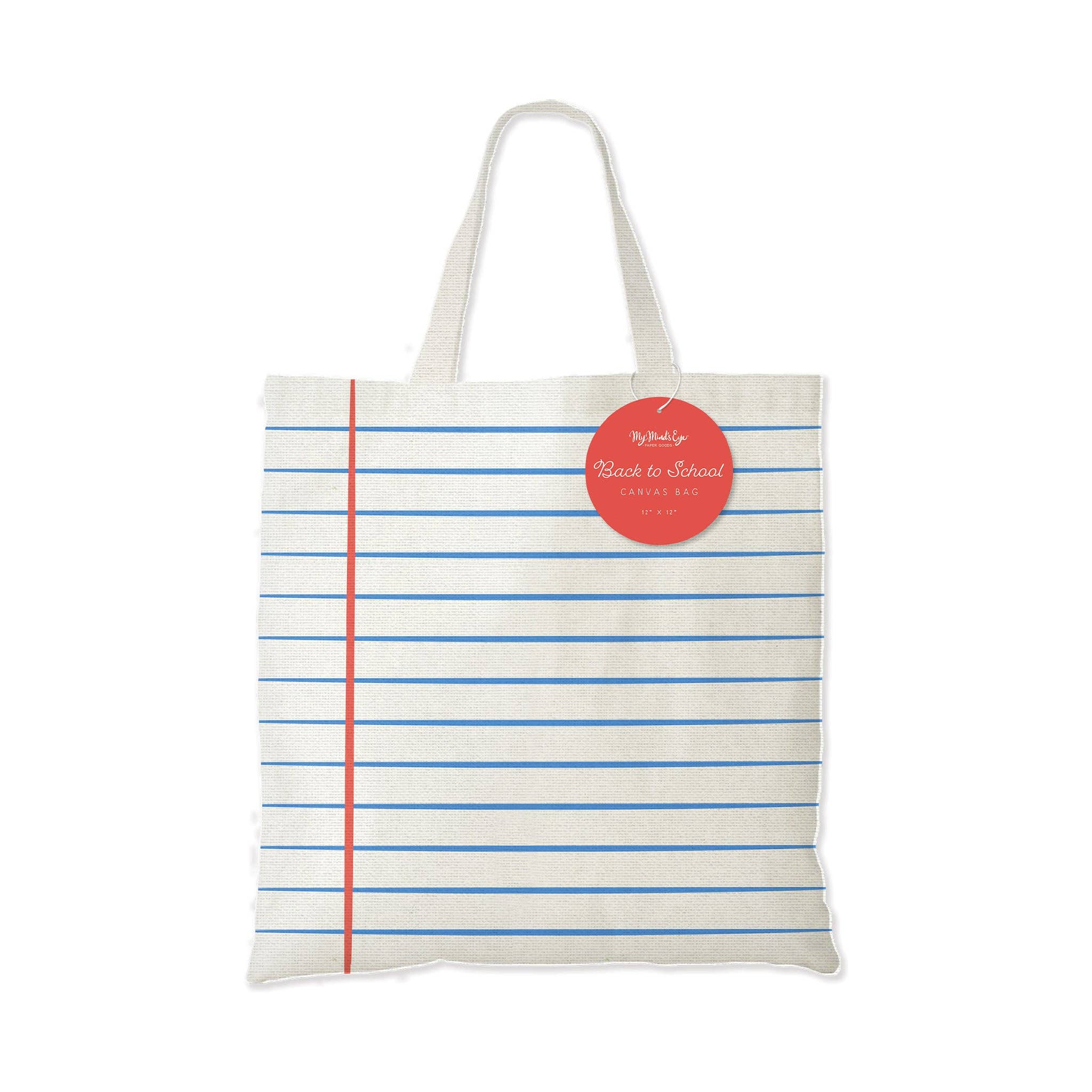 Back to School Canvas Bag - Lined Paper