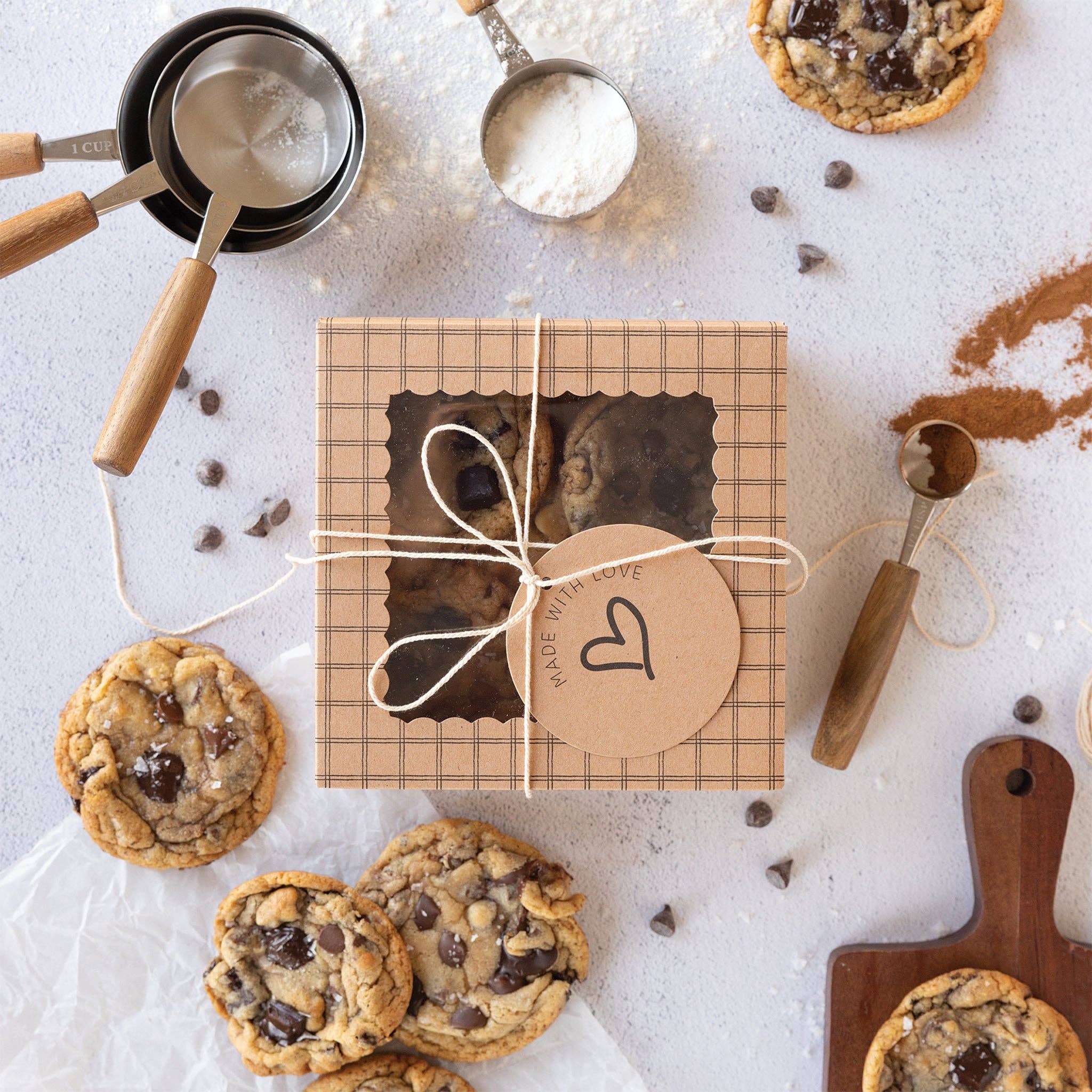 Made with Love Kraft Cookie Box