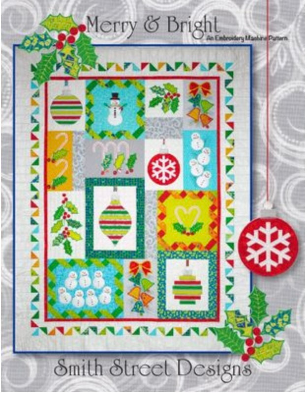 Merry & Bright Embroidery Machine Pattern