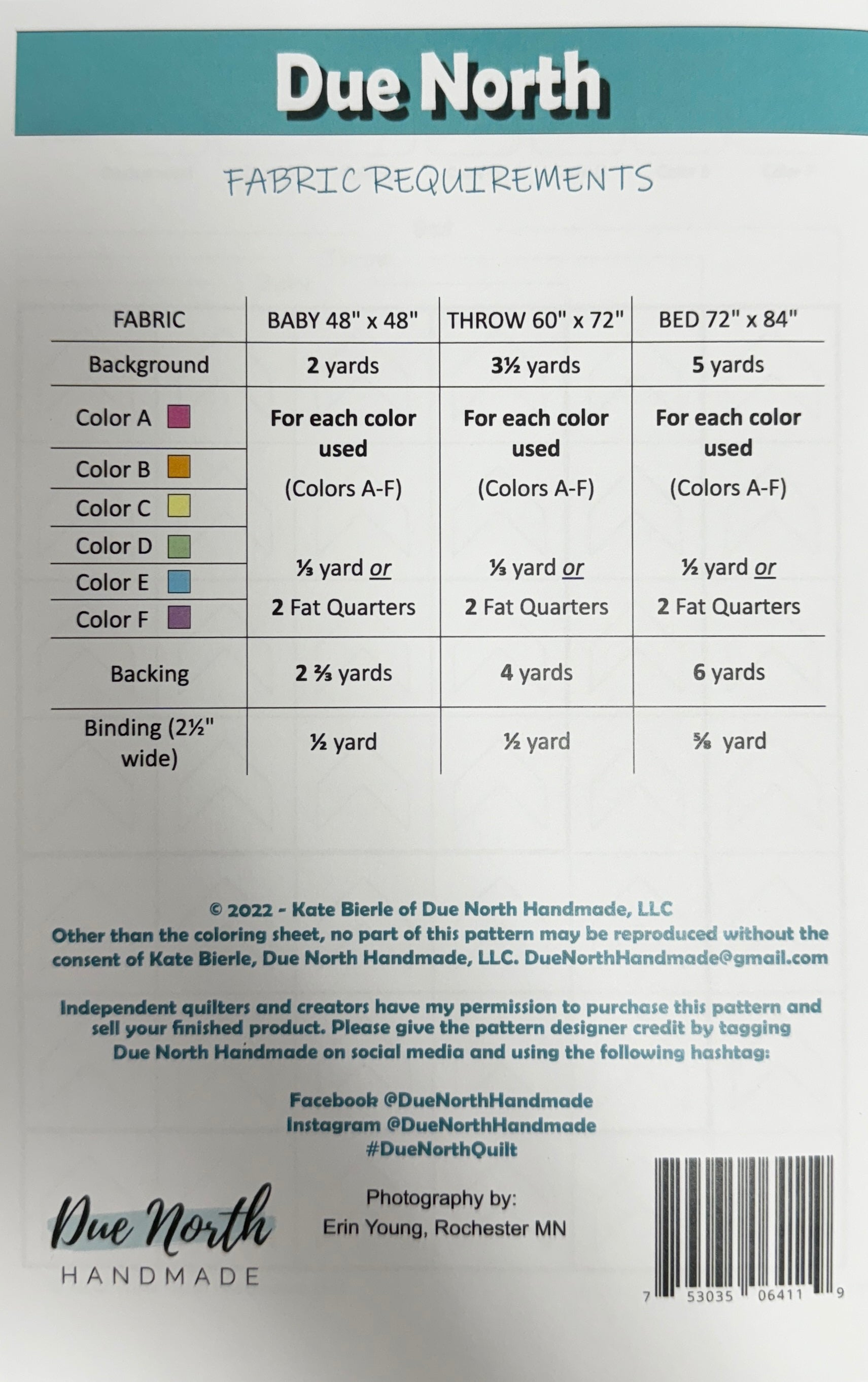 Due North Quilt Pattern