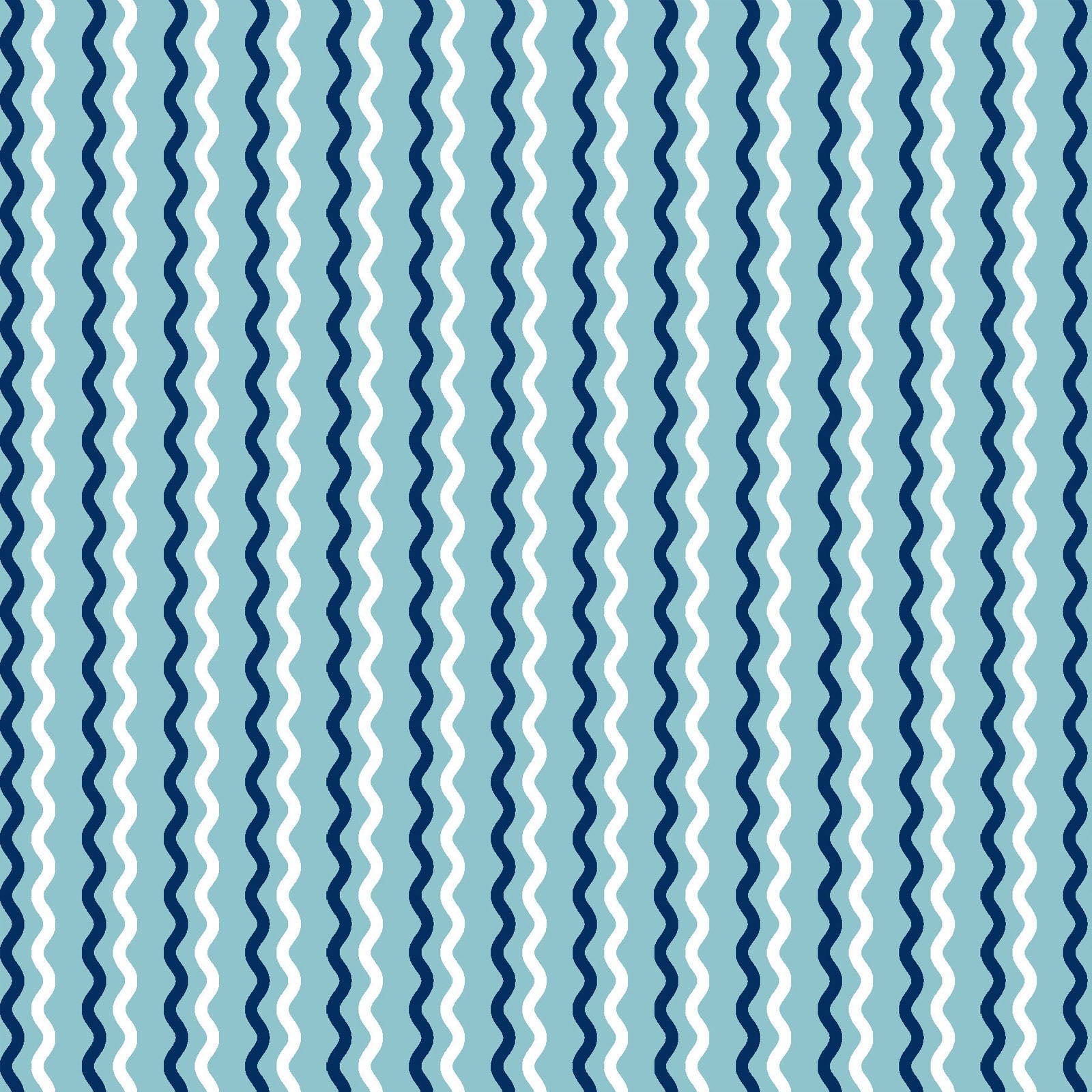 Kimberbell Basics - Wavy Stripe Teal
