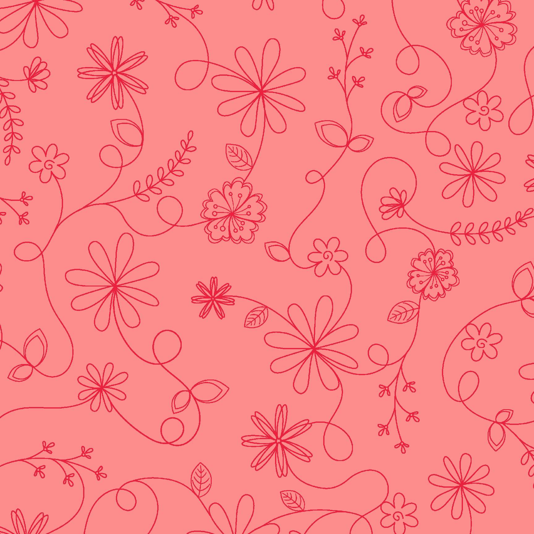 Kimberbell Basics Refreshed - Swirl Floral - Peach