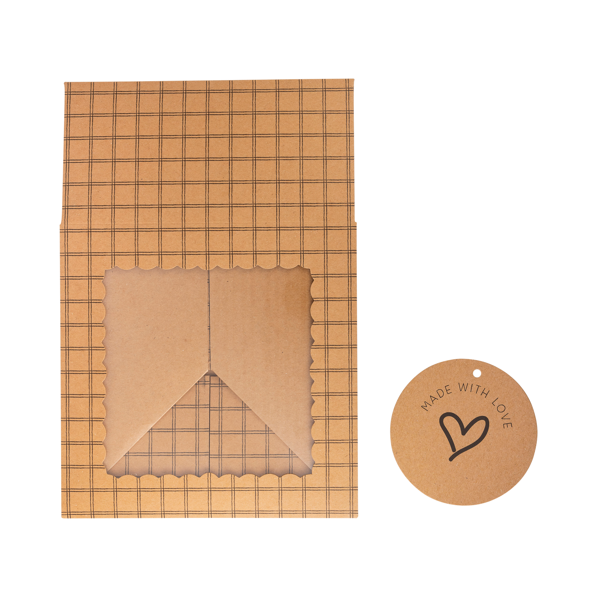 Made with Love Kraft Cookie Box