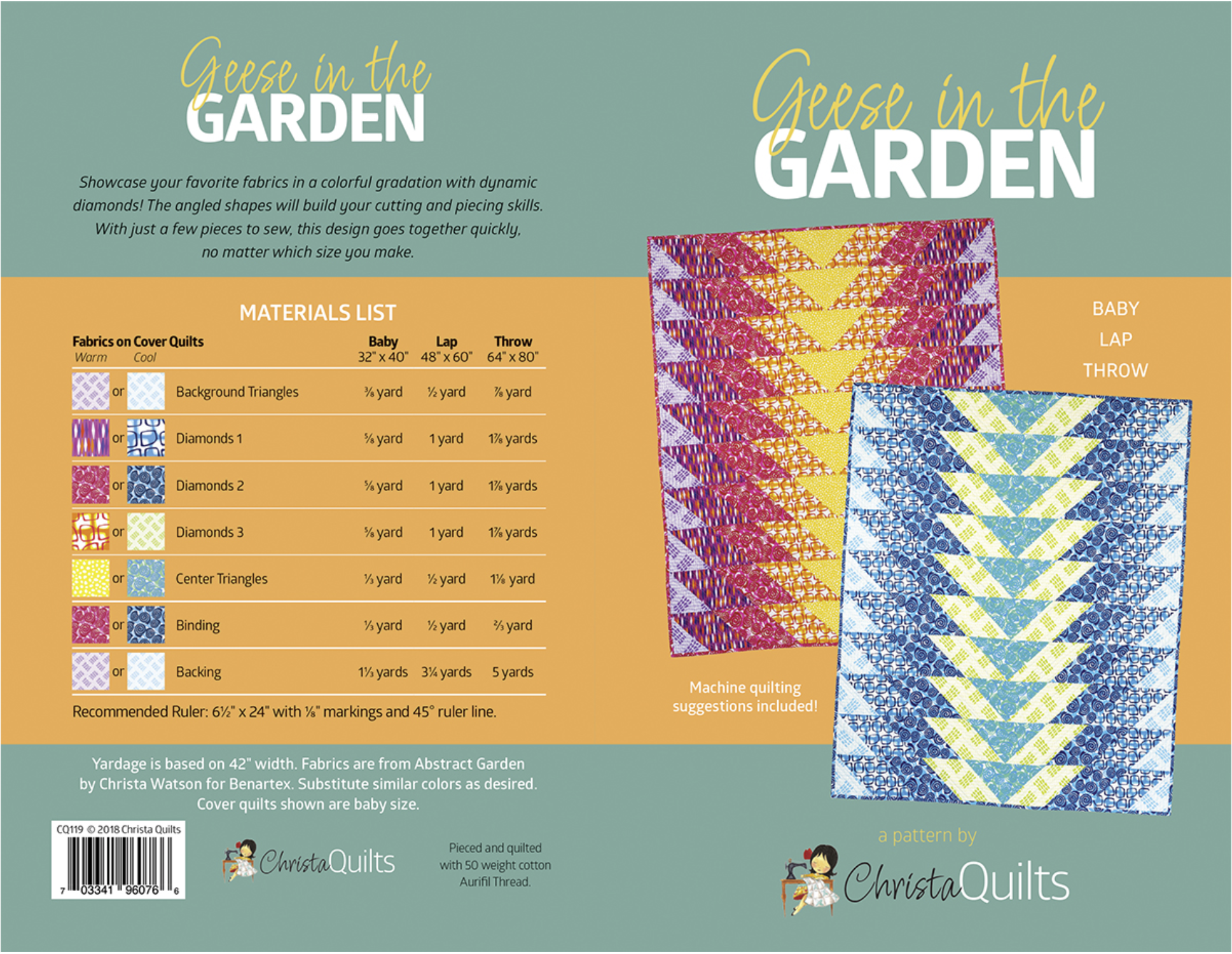 Geese in the Garden Quilt Pattern