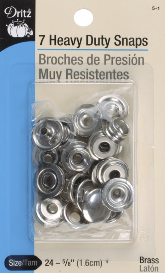 Heavy Duty Snaps Nickel (7 ct)