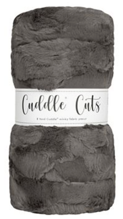 Luxe Cuddle Cut 2yd Hide Charcoal