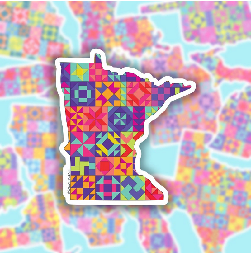 State Quilt Stickers