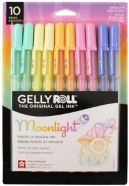 Sakura Gelly Roll Moonlight 10 Bold Pen Set Pastel