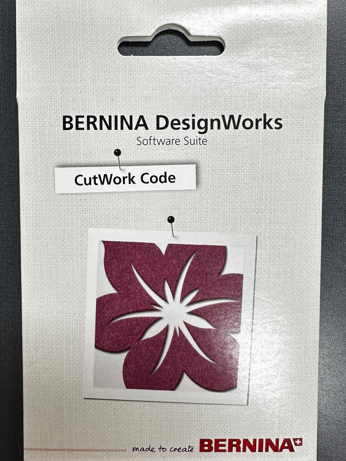 BERNINA CutWork Code Card** must have DesignWorks