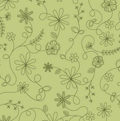 Kimberbell Basics Refreshed - Swirl Floral - Green