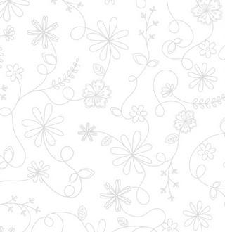 Kimberbell Basics Refreshed - Swirl Floral - White/White