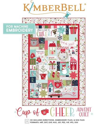 Kimberbell Cup of Cheer Advent Quilt Embroidery CD