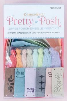 Kimberbell Pretty & Posh Zipper Pouch Embellishment kit