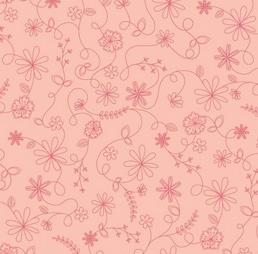 Kimberbell Vintage Flora - Swirl Floral Pink