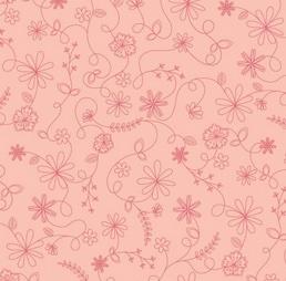 Kimberbell Vintage Flora - Swirl Floral Pink