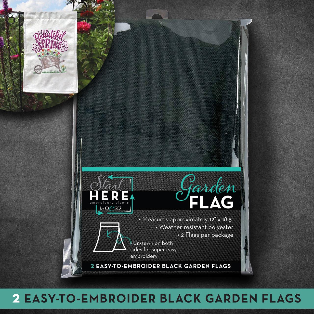 OESD Garden Flag 2pk - Black