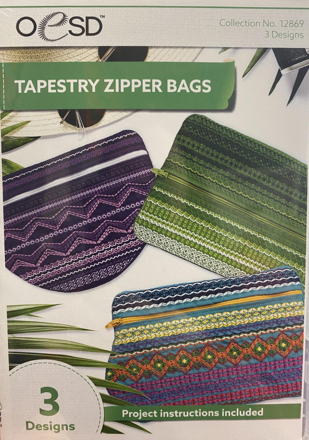 OESD Tapestry Zipper Bags